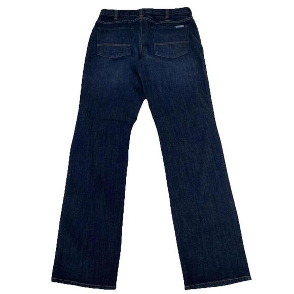 Carhartt Womens Sz 8 Tall Rugged Flex Relaxed Fit Jeans Stretch Blue - Picture 3 of 9